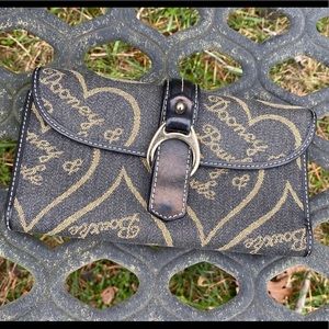Dooney Signature Heart checkbook wallet